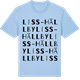 Blue Soul t-shirt med Liss-Hällby ordlek t-shirt