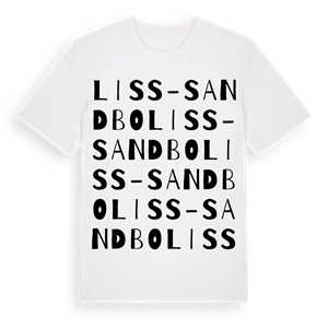 Liss-Sandbo ordlek t-shirt – ekologisk bomull t-shirt från Pinshirt
