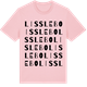 Pink Cotton t-shirt med Lisslebo ordlek t-shirt