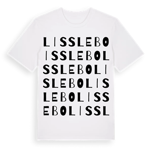Lisslebo ordlek t-shirt – ekologisk bomull t-shirt från Pinshirt