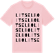 Pink Cotton t-shirt med Litselbo ordlek t-shirt