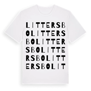 Littersbo ordlek t-shirt – ekologisk bomull t-shirt från Pinshirt