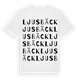 White t-shirt med Ljusbäck ordlek t-shirt