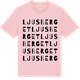 Pink Cotton t-shirt med Ljusberget ordlek t-shirt