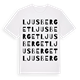 White t-shirt med Ljusberget ordlek t-shirt