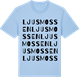 Blue Soul t-shirt med Ljusmossen ordlek t-shirt