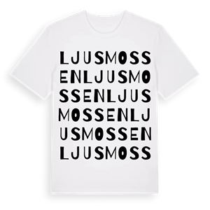 Ljusmossen ordlek t-shirt – ekologisk bomull t-shirt från Pinshirt