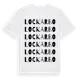White t-shirt med Lockarbo ordlek t-shirt
