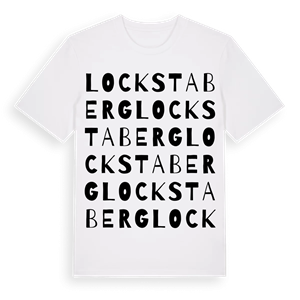 Lockstaberg ordlek t-shirt – ekologisk bomull t-shirt från Pinshirt