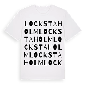 Lockstaholm ordlek t-shirt – ekologisk bomull t-shirt från Pinshirt