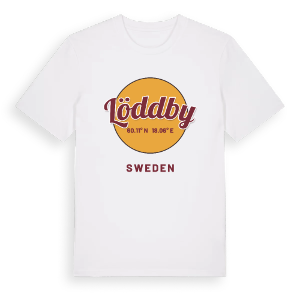Löddby cirkel t-shirt – ekologisk bomull t-shirt från Pinshirt