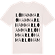 Vintage White t-shirt med Löhammar ordlek t-shirt
