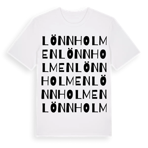 Lönnholmen ordlek t-shirt – ekologisk bomull t-shirt från Pinshirt