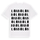 White t-shirt med Lönnö ordlek t-shirt