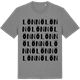 Mid Heather Gray t-shirt med Lönnö ordlek t-shirt