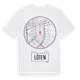 White t-shirt med Löten t-shirt