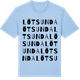 Blue Soul t-shirt med Lötsunda ordlek t-shirt