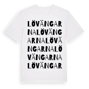Lövängarna ordlek t-shirt – ekologisk bomull t-shirt från Pinshirt