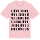 Pink Cotton t-shirt med Lövlund ordlek t-shirt