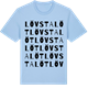 Blue Soul t-shirt med Lövstalöt ordlek t-shirt