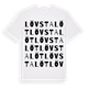 Lövstalöt ordlek t-shirt
