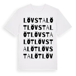 Lövstalöt ordlek t-shirt – ekologisk bomull t-shirt från Pinshirt
