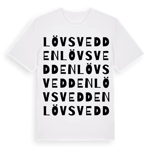 Lövsvedden ordlek t-shirt – ekologisk bomull t-shirt från Pinshirt