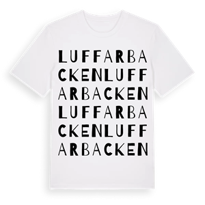 Luffarbacken ordlek t-shirt – ekologisk bomull t-shirt från Pinshirt