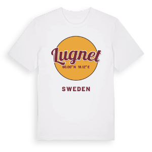 Lugnet cirkel t-shirt – ekologisk bomull t-shirt från Pinshirt