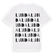 White t-shirt med Lunda ordlek t-shirt