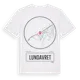 White t-shirt med Lundavret t-shirt