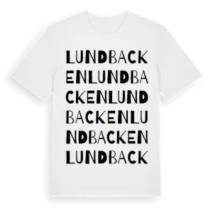 Lundbacken ordlek t-shirt – ekologisk bomull t-shirt från Pinshirt