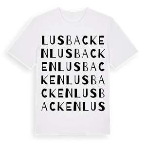 Lusbacken ordlek t-shirt – ekologisk bomull t-shirt från Pinshirt