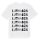 White t-shirt med Luthagen ordlek t-shirt