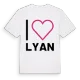 Jag älskar Lyan t-shirt stort tryck