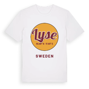Lyse cirkel t-shirt – ekologisk bomull t-shirt från Pinshirt