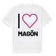 Jag älskar Magön t-shirt stort tryck