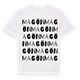 White t-shirt med Magön ordlek t-shirt