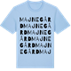 Blue Soul t-shirt med Majnegård ordlek t-shirt
