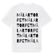 White t-shirt med Målartorpet ordlek t-shirt