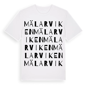 Mälarviken ordlek t-shirt – ekologisk bomull t-shirt från Pinshirt