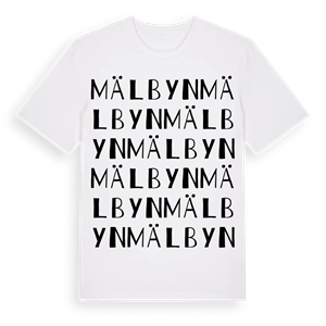 Mälbyn ordlek t-shirt – ekologisk bomull t-shirt från Pinshirt