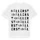 White t-shirt med Mällersta ordlek t-shirt