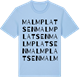 Blue Soul t-shirt med Malmplatsen ordlek t-shirt