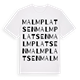 White t-shirt med Malmplatsen ordlek t-shirt