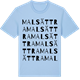 Blue Soul t-shirt med Malsättra ordlek t-shirt