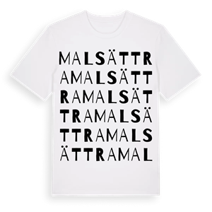 Malsättra ordlek t-shirt – ekologisk bomull t-shirt från Pinshirt