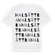 Malsättra ordlek t-shirt