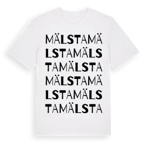 Mälsta ordlek t-shirt – ekologisk bomull t-shirt från Pinshirt