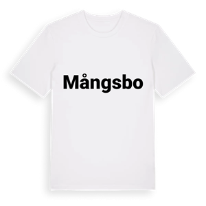 Mångsbo fetstil t-shirt – ekologisk bomull t-shirt från Pinshirt